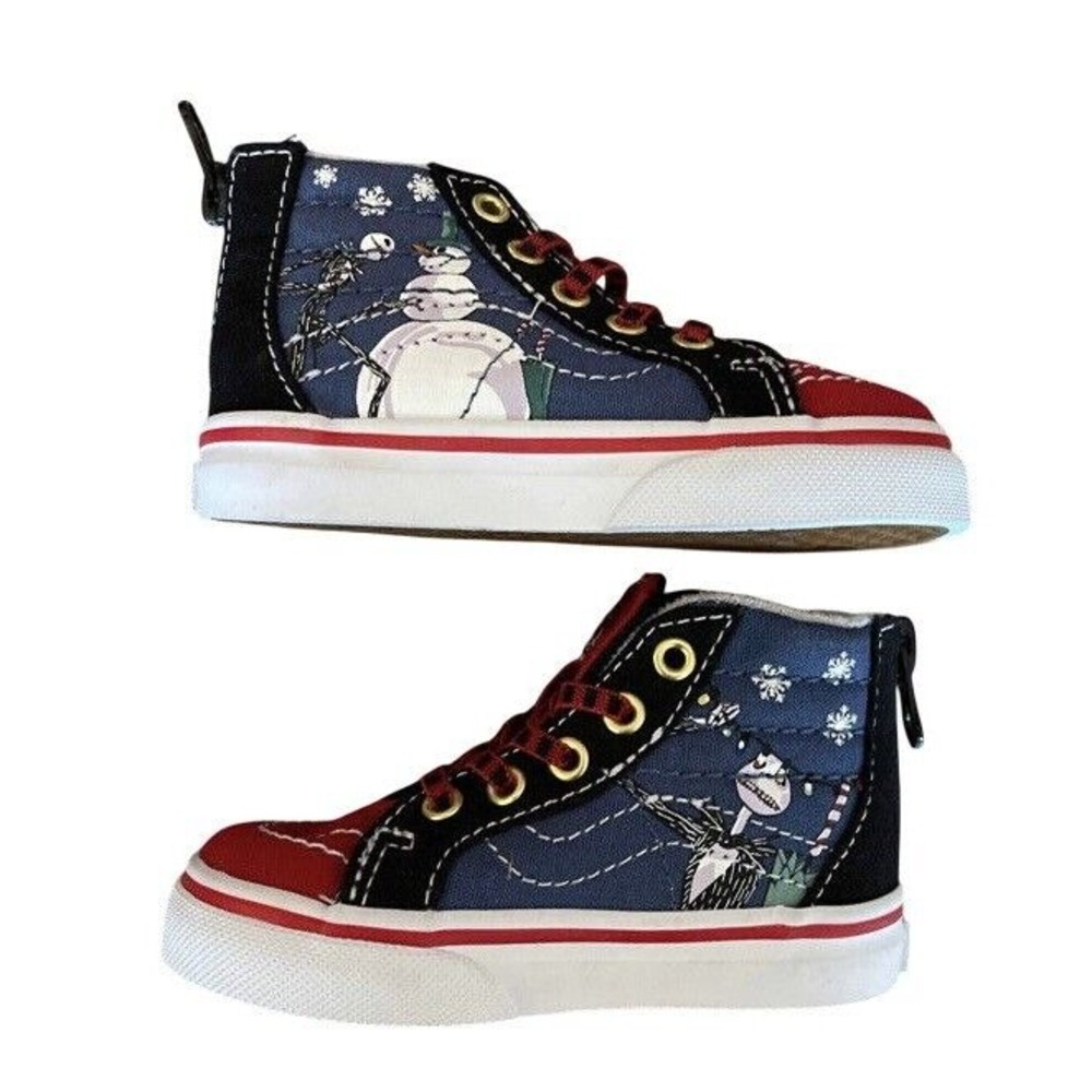 Vans Sneaker Disney Sk8-Hi Nightmare Before Christmas Town Toddler Size 5T New‎